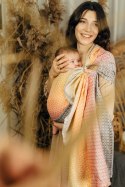Żakardowa chusta kółkowa do noszenia dzieci, (100% bawełna), ramię bez zakładek - LITTLE LOVE - MADISON - standard 1.8m