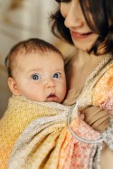 Żakardowa chusta kółkowa do noszenia dzieci, (100% bawełna), ramię bez zakładek - LITTLE LOVE - MADISON - standard 1.8m
