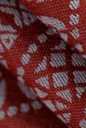 Żakardowa chusta kółkowa do noszenia dzieci, (100% bawełna), ramię bez zakładek - PAWI OGON - HOLIDAY - standard 1.8m