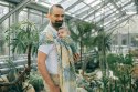 Żakardowa chusta kółkowa do noszenia dzieci, (100% bawełna), ramię bez zakładek - RAINFOREST - SELVA - standard 1.8m
