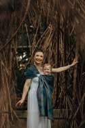 Żakardowa chusta kółkowa do noszenia dzieci, ramię bez zakładek, (54% bawełna, 46% TENCEL™ Lyocell) - RAINFOREST - NOCTURNAL - s