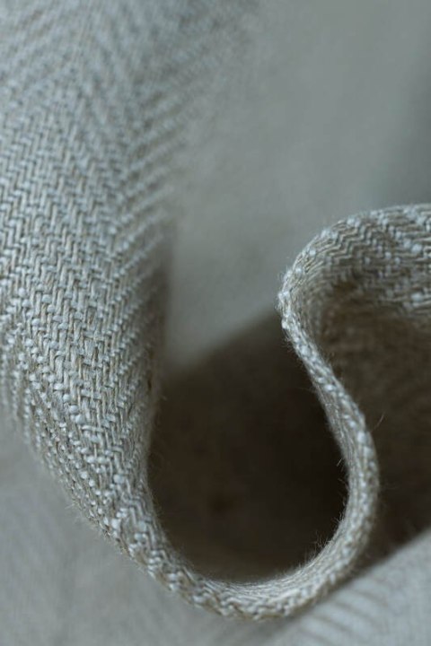 Chusta do noszenia dzieci, splot chevron, 100% len - ARROW - WHISPER - rozmiar M