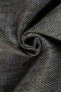 Chusta do noszenia dzieci, splot chevron, 100% len - ARROW - WOOD - rozmiar XS