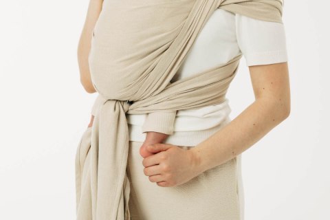 Chusta do noszenia dzieci, tkana splotem skośno-krzyżowym (58% bawełna, 42% wiskoza bambusowa) - TRACK - rozmiar L