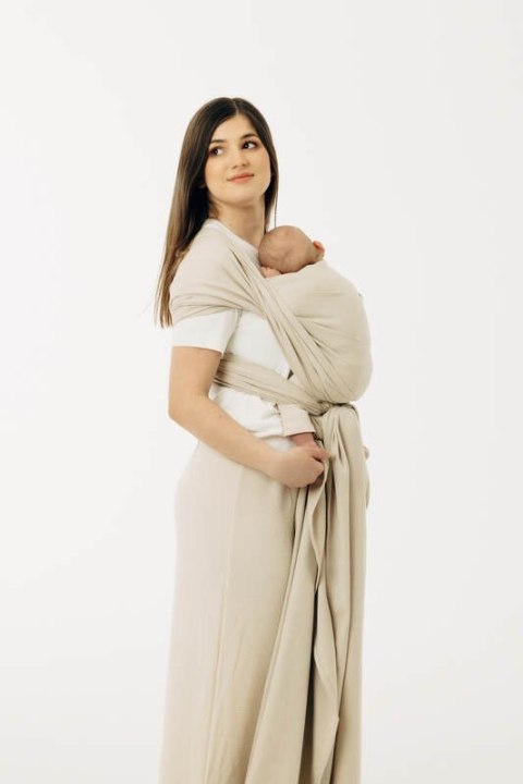 Chusta do noszenia dzieci, tkana splotem skośno-krzyżowym (58% bawełna, 42% wiskoza bambusowa) - TRACK - rozmiar M