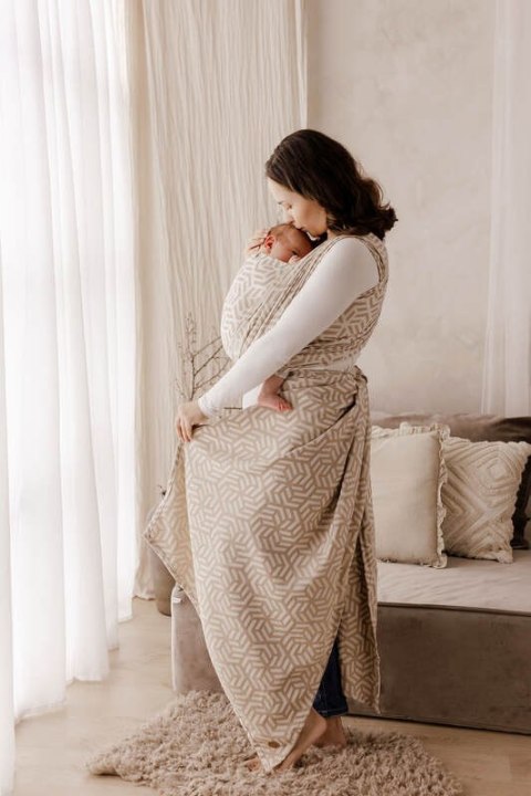 Chusta tkana, splot żakardowy, (62% bawełna, 38% wiskoza bambusowa) - TETRIS - PRESTO - rozmiar XS