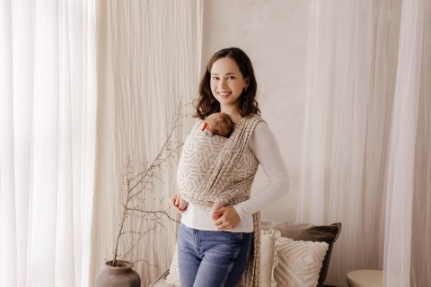 Chusta tkana, splot żakardowy, (62% bawełna, 38% wiskoza bambusowa) - TETRIS - PRESTO - rozmiar XS