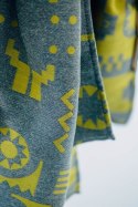 Żakardowa chusta do noszenia dzieci (37% bawełna czesana, 28% wełna merino, 23% jedwab noil, 8% jedwab morwowy, 4% kaszmir) - EK