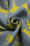 Żakardowa chusta do noszenia dzieci (37% bawełna czesana, 28% wełna merino, 23% jedwab noil, 8% jedwab morwowy, 4% kaszmir) - EK