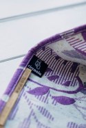 Żakardowa chusta do noszenia dzieci (39% wełna merino, 28% bawełna czesana, 23% len, 10% jedwab tussah) - EKSPERYMENT nr 35 - ro