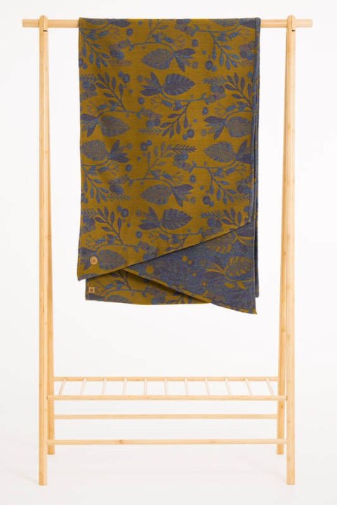 Żakardowa chusta do noszenia dzieci (45% jedwab tussah, 32% bawełna czesana, 19% wełna merino, 4% kaszmir) - EKSPERYMENT nr 37 -