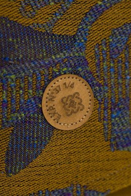 Żakardowa chusta do noszenia dzieci (45% jedwab tussah, 32% bawełna czesana, 19% wełna merino, 4% kaszmir) - EKSPERYMENT nr 37 -