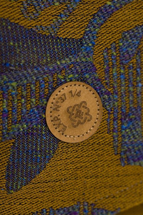 Żakardowa chusta do noszenia dzieci (45% jedwab tussah, 32% bawełna czesana, 19% wełna merino, 4% kaszmir) - EKSPERYMENT nr 37 -