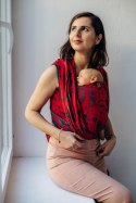 Żakardowa chusta do noszenia dzieci (45% wełna merino, 32% bawełna czesana, 23% jedwab morwowy) - EKSPERYMENT nr 38 - rozmiar M