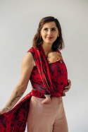 Żakardowa chusta do noszenia dzieci (45% wełna merino, 32% bawełna czesana, 23% jedwab morwowy) - EKSPERYMENT nr 38 - rozmiar M