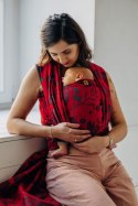 Żakardowa chusta do noszenia dzieci (45% wełna merino, 32% bawełna czesana, 23% jedwab morwowy) - EKSPERYMENT nr 38 - rozmiar M