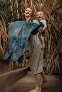 Żakardowa chusta do noszenia dzieci, 54% bawełna, 46% TENCEL™ Lyocell - RAINFOREST - NOCTURNAL - rozmiar L