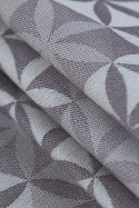 Żakardowa chusta do noszenia dzieci, 55% bawełna, 45% TENCEL™ Lyocell - HEXAFLOWERS - MIRROR - rozmiar M (drugi gatunek)