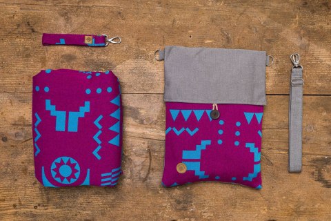 Żakardowa chusta do noszenia dzieci (56% wełna merino, 27% bawełna czesana, 17% jedwab noil) - EKSPERYMENT nr 36 - rozmiar S