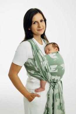 Żakardowa chusta do noszenia dzieci (80% bawełna, 20% lyocell) - BIRDY - FLY HIGH - rozmiar M