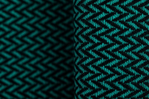 Chusta do noszenia dzieci - SZMARAGD, splot jodełkowy (100% bawełna) - rozmiar M