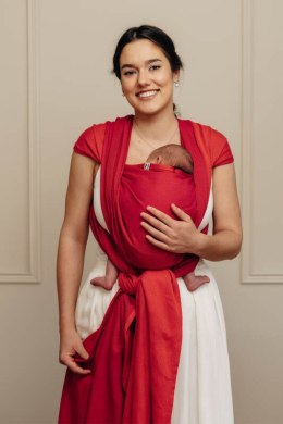 Chusta do noszenia dzieci, tkana splotem jodełkowym, bawełna - MAŁA JODEŁKA SEDONA - rozmiar L