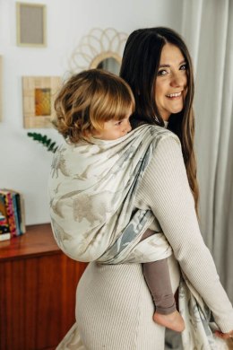 Żakardowa chusta do noszenia dzieci, 100% bawełna - PARK JURAJSKI - ICE DESERT - rozmiar L