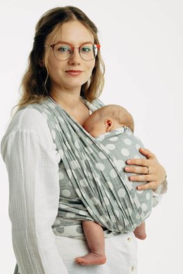 Żakardowa chusta do noszenia dzieci, 100% bawełna - POLKA DOTS - PLOP - rozmiar L