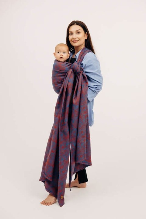 Żakardowa chusta do noszenia dzieci, 100% bawełna - ROSZPUNKA - SWIRL - rozmiar L