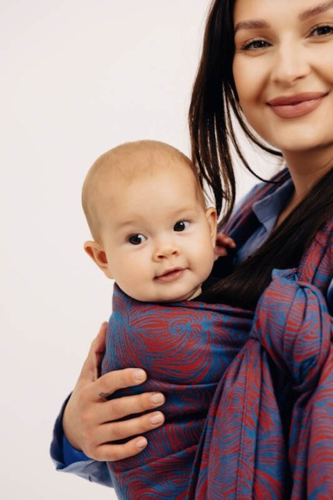 Żakardowa chusta do noszenia dzieci, 100% bawełna - ROSZPUNKA - SWIRL - rozmiar L