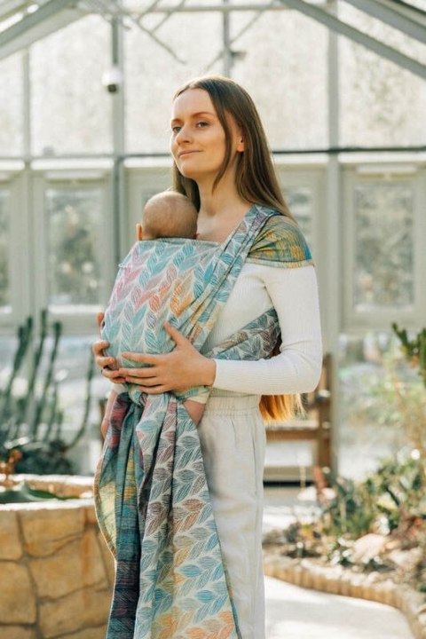 Żakardowa chusta do noszenia dzieci, 100% bawełna - ZAPLĄTANI - PLAIT - rozmiar L