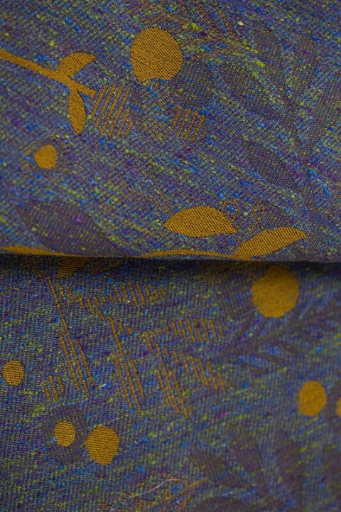 Żakardowa chusta do noszenia dzieci (45% jedwab tussah, 32% bawełna czesana, 19% wełna merino, 4% kaszmir) - EKSPERYMENT nr 37 -