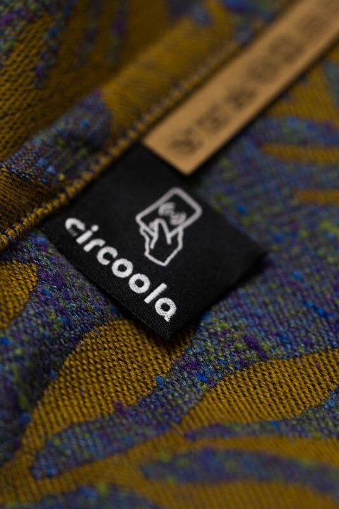 Żakardowa chusta do noszenia dzieci (45% jedwab tussah, 32% bawełna czesana, 19% wełna merino, 4% kaszmir) - EKSPERYMENT nr 37 -