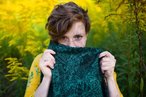 Żakardowa chusta do noszenia dzieci, 51% Bawełna 49% Jedwab - DZIKIE WINO - IVY - rozmiar M