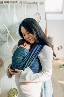 Żakardowa chusta do noszenia dzieci, 62% Bawełna 38% Jedwab Tussah - LITTLE LOVE - NEO- rozmiar S