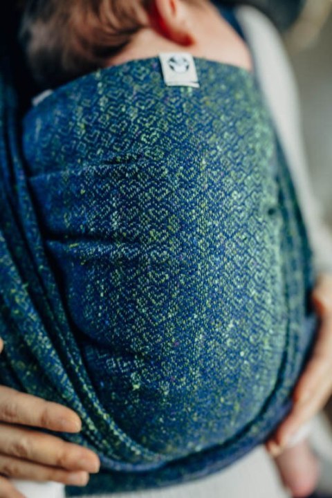 Żakardowa chusta do noszenia dzieci, 62% Bawełna 38% Jedwab Tussah - LITTLE LOVE - NEO- rozmiar S