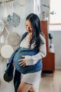 Żakardowa chusta do noszenia dzieci, 62% Bawełna 38% Jedwab Tussah - LITTLE LOVE - NEO- rozmiar S