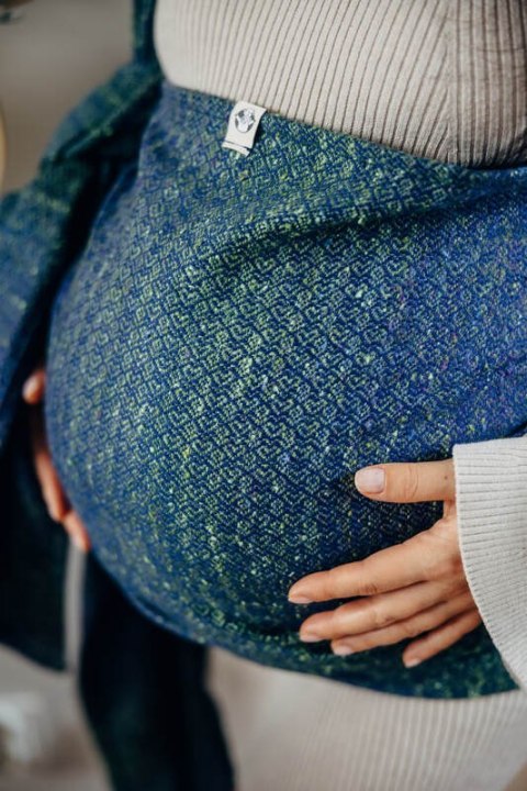 Żakardowa chusta do noszenia dzieci, 62% Bawełna 38% Jedwab Tussah - LITTLE LOVE - NEO- rozmiar S