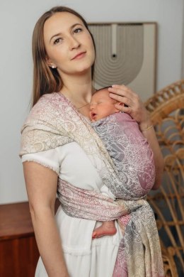 Żakardowa chusta do noszenia dzieci, bawełna - DZIKIE WINO - VINEYARD - rozmiar L