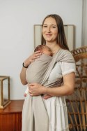 Chusta dla dzieci z niską wagą urodzeniową - ALMOND, splot jodełkowy (100% bawełna) - rozmiar XS