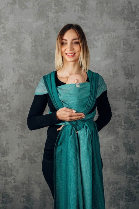 Chusta dla dzieci z niską wagą urodzeniową - EDYCJA DLA PROFESJONALISTÓW - ENTWINE, splot jodełkowy (100% bawełna) - rozmiar S