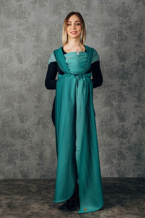 Chusta dla dzieci z niską wagą urodzeniową - EDYCJA DLA PROFESJONALISTÓW - ENTWINE, splot jodełkowy (100% bawełna) - rozmiar XS