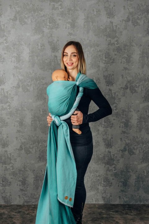 Chusta do noszenia dzieci, tkana splotem jodełkowym, bawełna - EDYCJA DLA PROFESJONALISTÓW - ENTWINE - rozmiar M