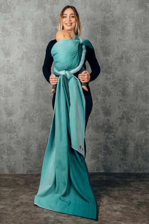 Chusta do noszenia dzieci, tkana splotem jodełkowym, bawełna - EDYCJA DLA PROFESJONALISTÓW - ENTWINE - rozmiar M