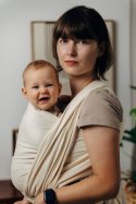Chusta do noszenia dzieci, tkana splotem jodełkowym, bawełna - MAŁA JODEŁKA LUCE - rozmiar S
