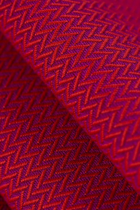 Chusta do noszenia dzieci, tkana splotem jodełkowym, bawełna - MAŁA JODEŁKA SEDONA - rozmiar S