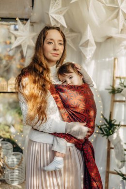 Żakardowa chusta do noszenia dzieci, 100% bawełna - INFINITY - GERDA - rozmiar S