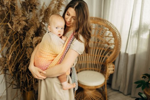 Żakardowa chusta do noszenia dzieci, (100% bawełna) - LITTLE LOVE - MADISON - rozmiar S