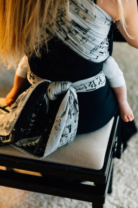 Żakardowa chusta do noszenia dzieci, 100% bawełna - MELODY - POLONAISE - rozmiar M