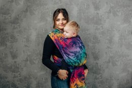 Żakardowa chusta do noszenia dzieci, 100% bawełna - PARK JURAJSKI - NOWA ERA - rozmiar S